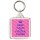 Keep Calm I'm a Foster Carer - Square Keyring