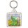Keep Calm and Love Goats - Square Keyring