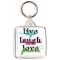 Live Life Laugh Lots Love Forever - Square Keyring