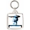 Keep Calm and Be a Gymnast - Square Keyring