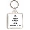 Keep Calm I'm a Tax Inspector - Square Keyring