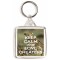 Keep Calm and Love Cheaters - Square Keyring