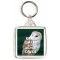 Keep Calm and Love Owls - Square Keyring