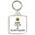 Keep Calm I'm a Scaffolder - Square Keyring