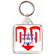 Happy Father's Day - Square Keyring