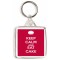 Keep Calm and Eat Cake - Square Keyring