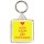 Keep Calm and Eat Cupcakes - Square Keyring