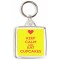 Keep Calm and Eat Cupcakes - Square Keyring