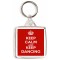 Keep Calm and Keep Dancing - Square Keyring