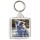 Keep Calm with a Border Collie - Square Keyring