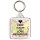 Keep Calm and Love Redbridge - Square Keyring