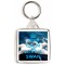 Keep Calm and Love a Swan - Square Keyring