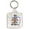 Keep Calm and Love Redhill - Square Keyring
