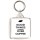 Good Things Happen Over Coffee - Square Keyring