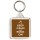 Keep Calm and Rock On - Square Keyring