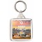 Keep Calm and Love Jerusalem - Square Keyring