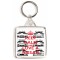 Keep Calm and Love a Nissan - Square Keyring