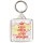 Keep Calm and Love Woking - Square Keyring