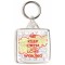 Keep Calm and Love Woking - Square Keyring