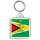 Keep Calm and Love Guyana - Square Keyring