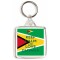 Keep Calm and Love Guyana - Square Keyring
