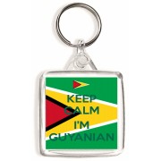 Keep Calm I'm Guyanian - Square Keyring