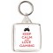 Keep Calm and Love Gaming - Square Keyring
