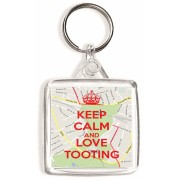 Keep Calm and Love Tooting - Square Keyring