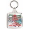 Keep Calm and Love Hackbridge - Square Keyring