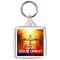 Keep Calm and Love Jesus Christ - Square Keyring