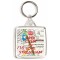 Keep Calm and Love Streatham -Square Keyring