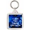 I Love You to the Stars and Back - Square Keyring