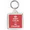 Keep Calm I'm in Charge - Square Keyring