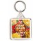 Keep Naan and Curry On - Square Keyring