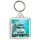 Keep Calm and Love Unicorns - Square Keyring