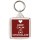 Keep Calm and Eat Chocolate - Square Keyring
