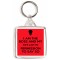 I Am the Boss and My Wife gave me Permission to Say So - Square Keyring