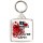 Zombies Eat Brains. So You're Safe! - Square Keyring