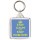Stay Calm and Stay Positive - Square Keyring
