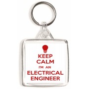 Keep Calm I'm an Electrical Engineer - Square Keyring
