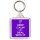 Keep Calm and Deal with It - Square Keyring
