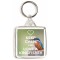 Keep Calm and Love a Kingfisher - Square Keyring