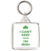 I Can't Keep Calm I'm Irish - Square Keyring