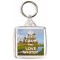 Keep Calm and Love Whitby - Square Keyring
