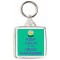 Keep Calm I'm the Head Gardener - Square Keyring