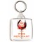 Keep Calm I'm a Wine Merchant - Square Keyring