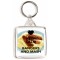 Keep Calm Love Bangers and Mash - Square Keyring