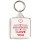 Happy Valentine's I Love You - Square Keyring