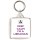 Keep Calm I'm a Librarian - Square Keyring