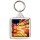 Keep Calm and Love London - Square Keyring